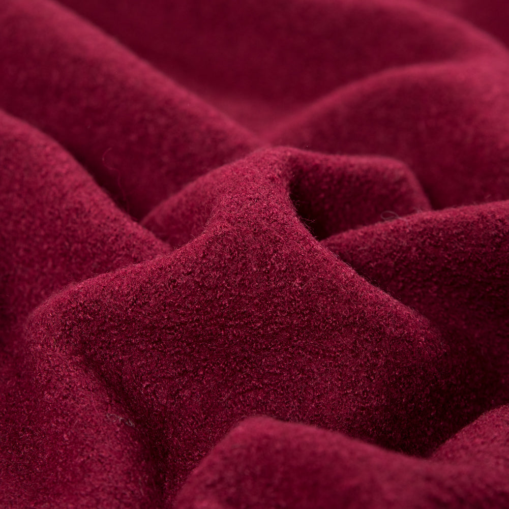 Boiled Wool Coating Fabric - Rumba Red - Ketil Collection Full Boiled Wool Coating Fabric - Rumba Red - Ketil Collection Full