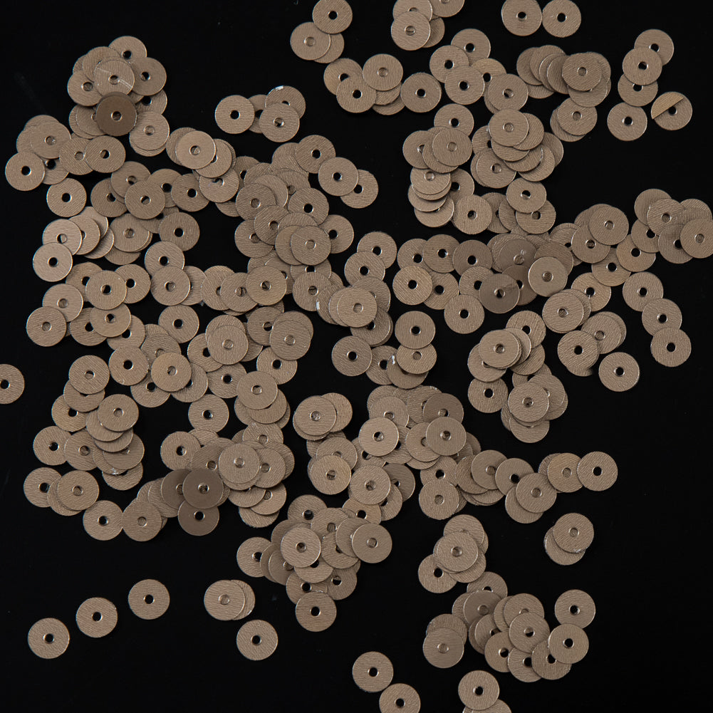 Bag of Antique Gold Dull-Bright Loose Sequins - 5mm Bag of Antique Gold Dull-Bright Loose Sequins - 5mm