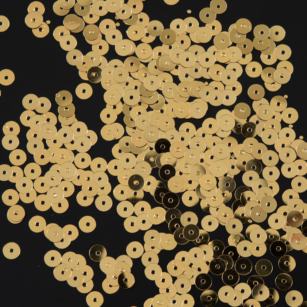 Bag of True Gold Color Loose Sequins - 5mm Bag of True Gold Color Loose Sequins - 5mm