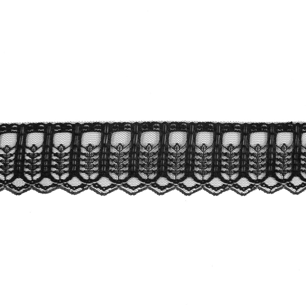 Black Fine Lace Trim - 2.75" Black Fine Lace Trim - 2.75"