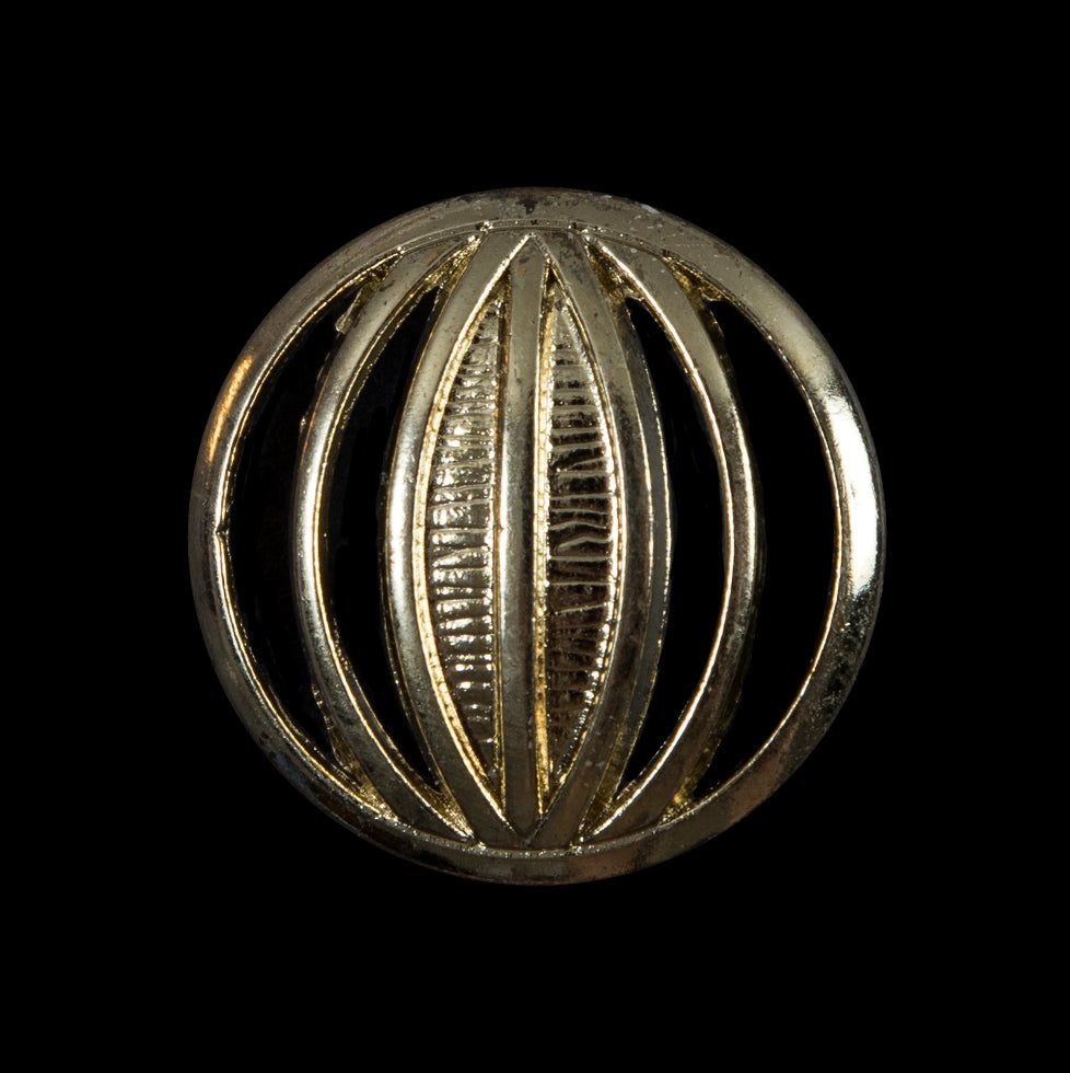 Decorative Gold Metal Button - 40L/25.5mm Decorative Gold Metal Button - 40L/25.5mm