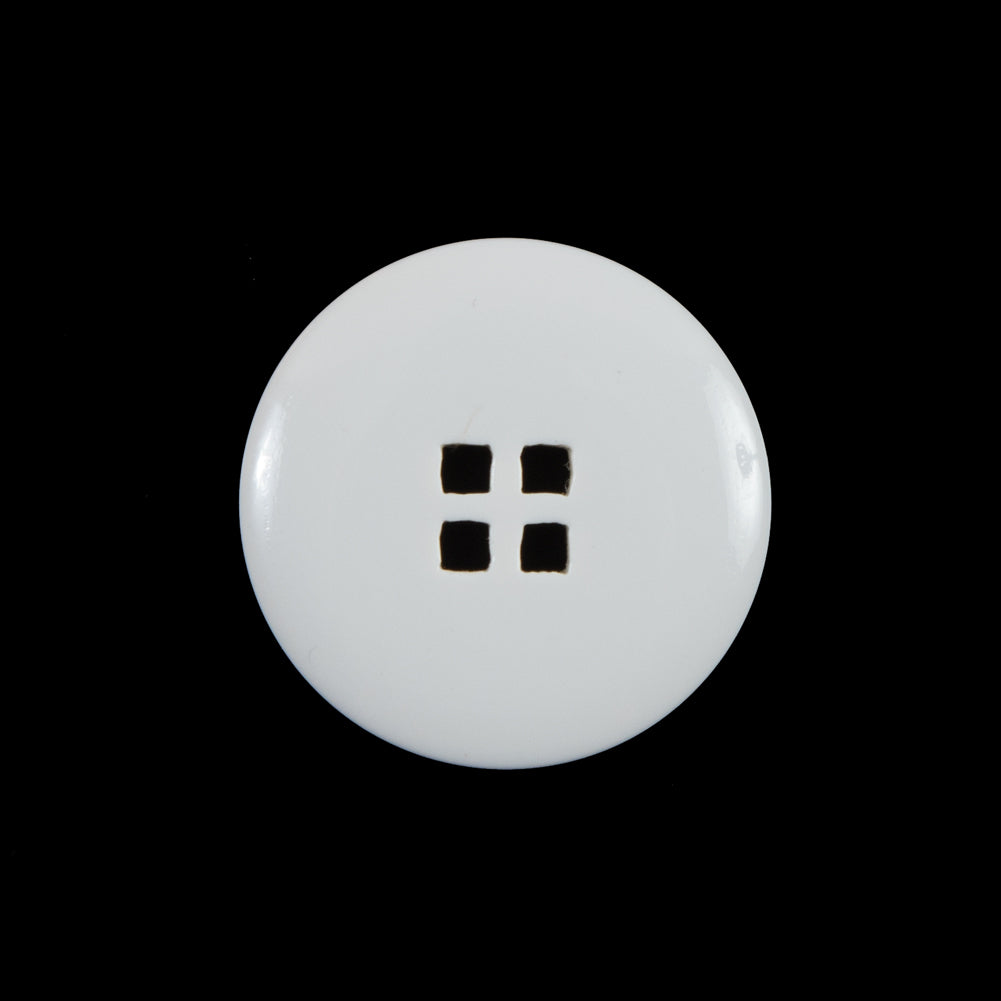 White Plastic Button - 36L/23mm White Plastic Button - 36L/23mm