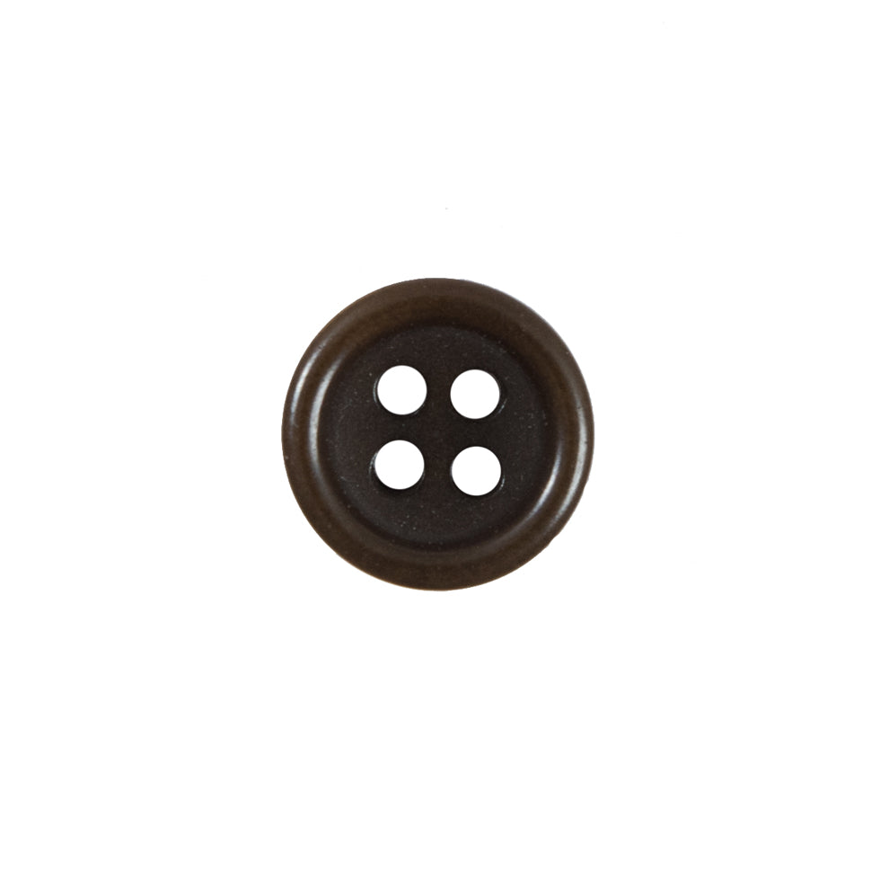 Brown Plastic 4-Hole Button - 20L/12.5mm Brown Plastic 4-Hole Button - 20L/12.5mm