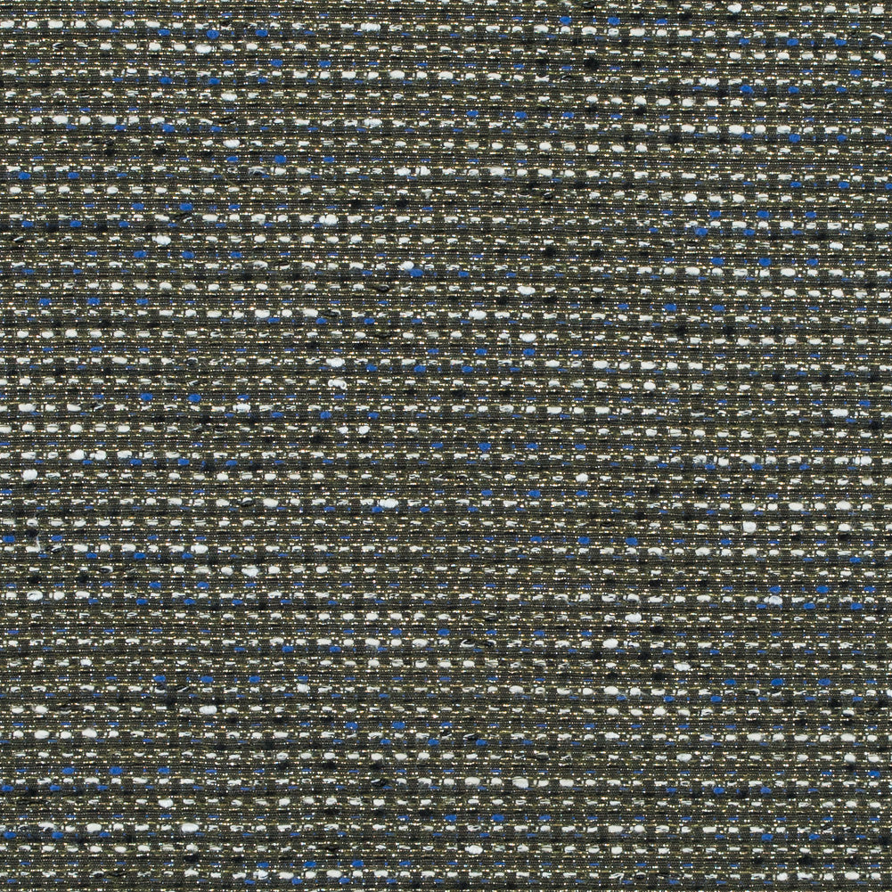 Jay Godfrey Royal Blue and Metallic Gold Reversible Tweed Jay Godfrey Royal Blue and Metallic Gold Reversible Tweed
