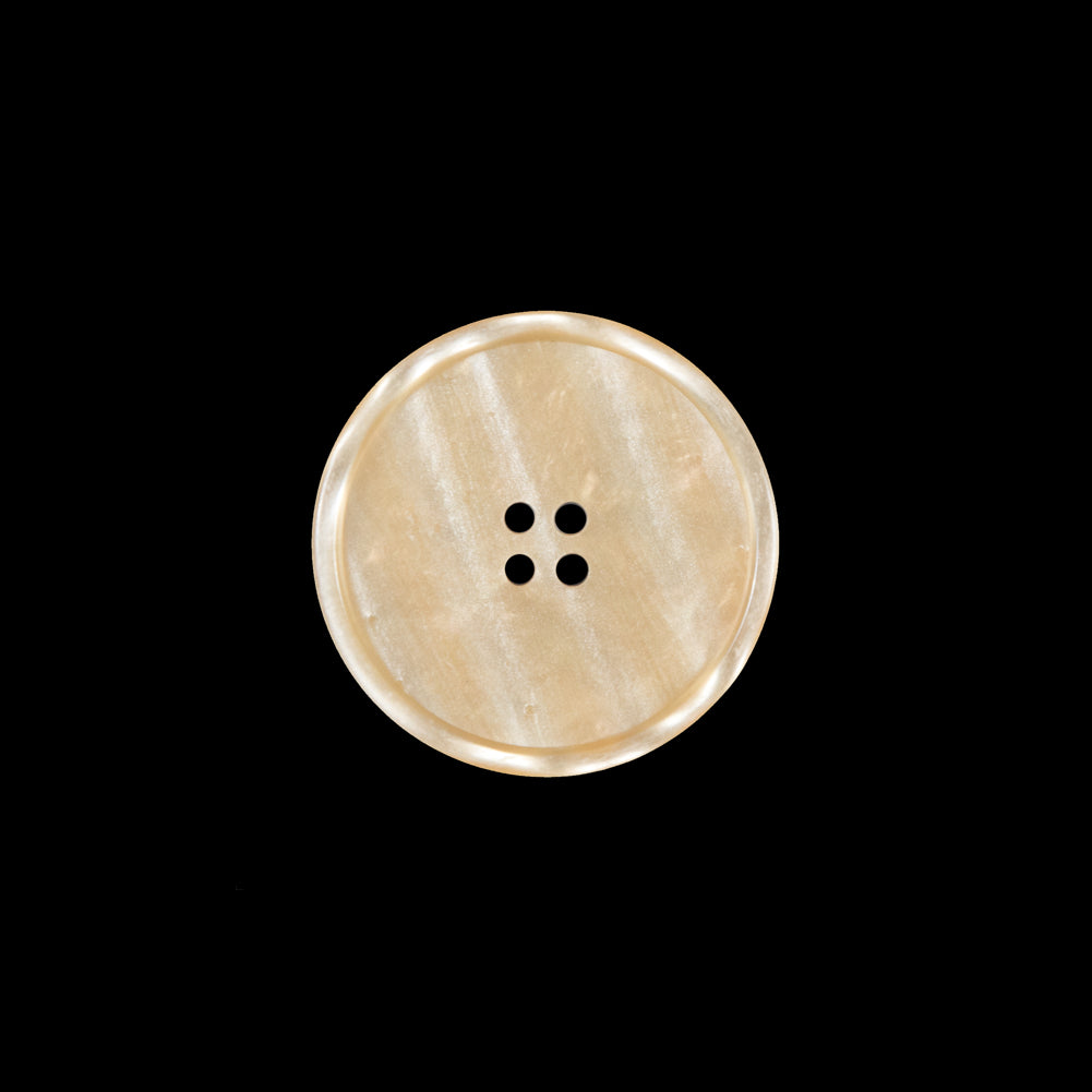 Beige Iridescent Plastic Button - 28L/18mm Beige Iridescent Plastic Button - 28L/18mm