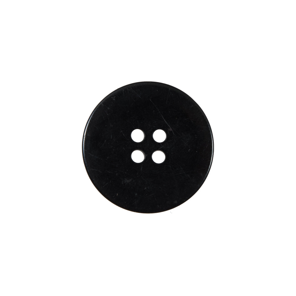 Black 4-Hole Plastic Button - 30L/19mm Detail Black 4-Hole Plastic Button - 30L/19mm Detail