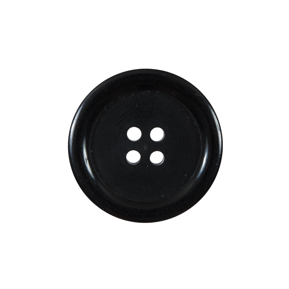 Black 4-Hole Plastic Button - 36L/23mm Black 4-Hole Plastic Button - 36L/23mm