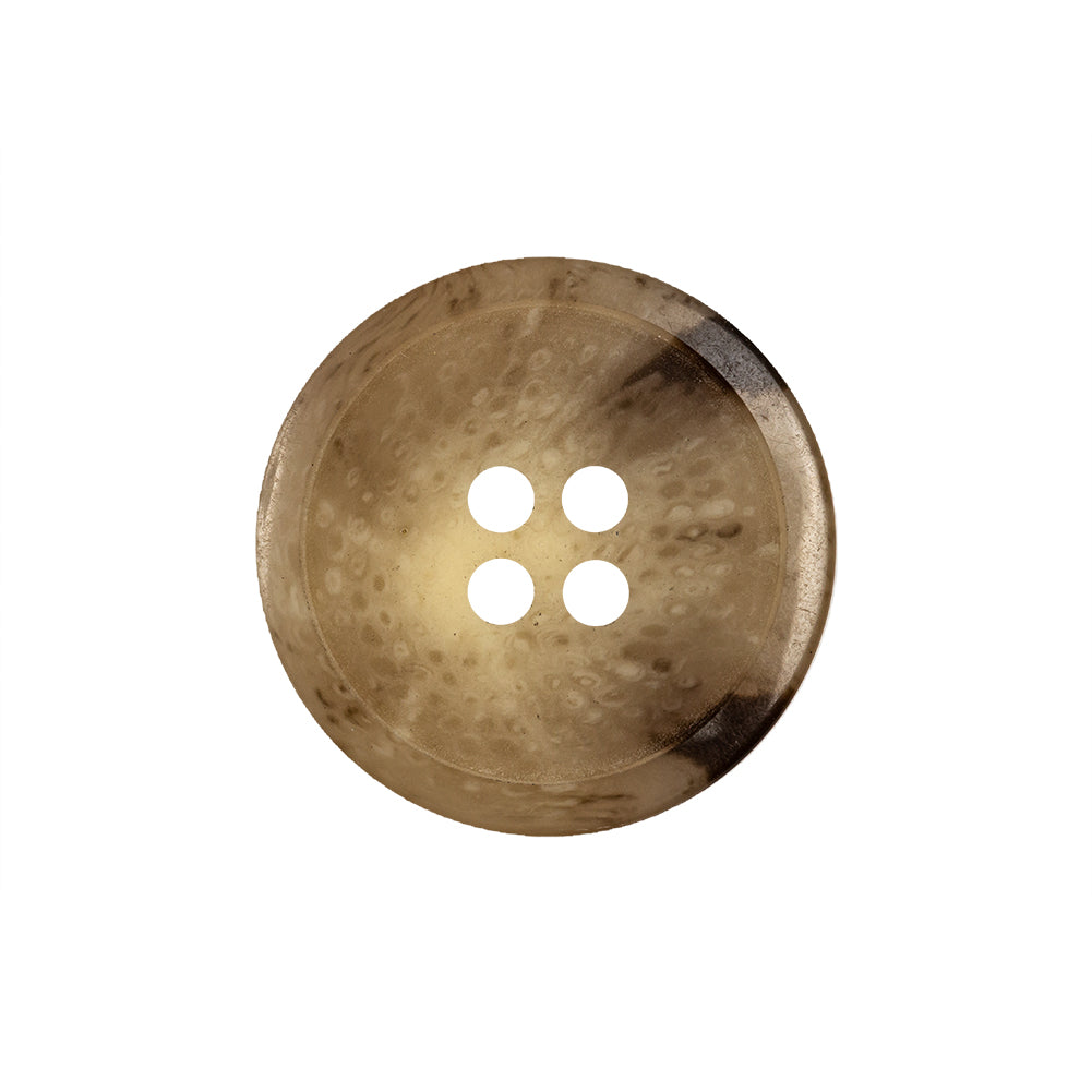 Chestnut and Parsnip Spotted 4-Hole Semi-Translucent Plastic Button - 36L/23mm Chestnut and Parsnip Spotted 4-Hole Semi-Translucent Plastic Button - 36L/23mm