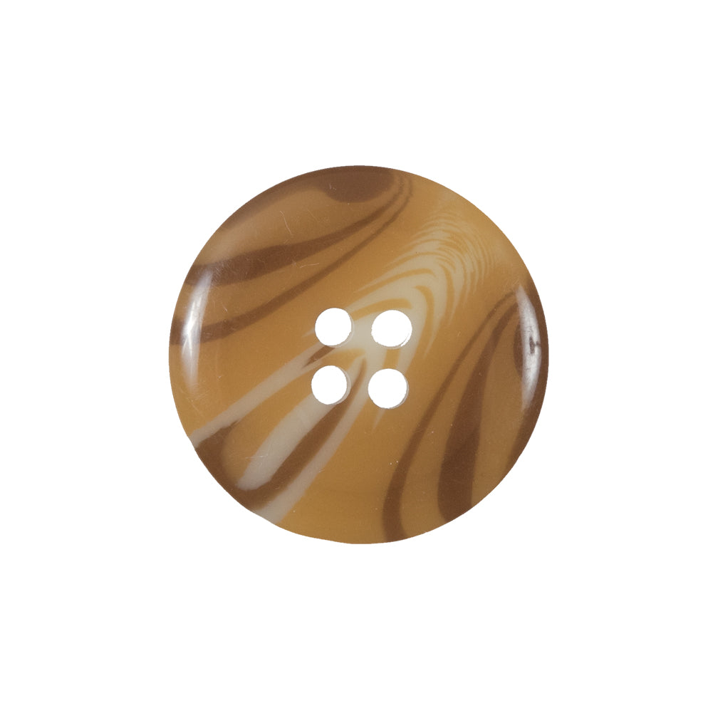 Brown and Beige Plastic Button - 36L/23mm Detail Brown and Beige Plastic Button - 36L/23mm Detail