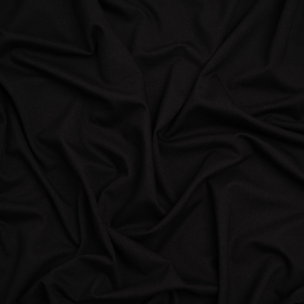 Stretch Bamboo Jersey - Black - Willow Collection Stretch Bamboo Jersey - Black - Willow Collection