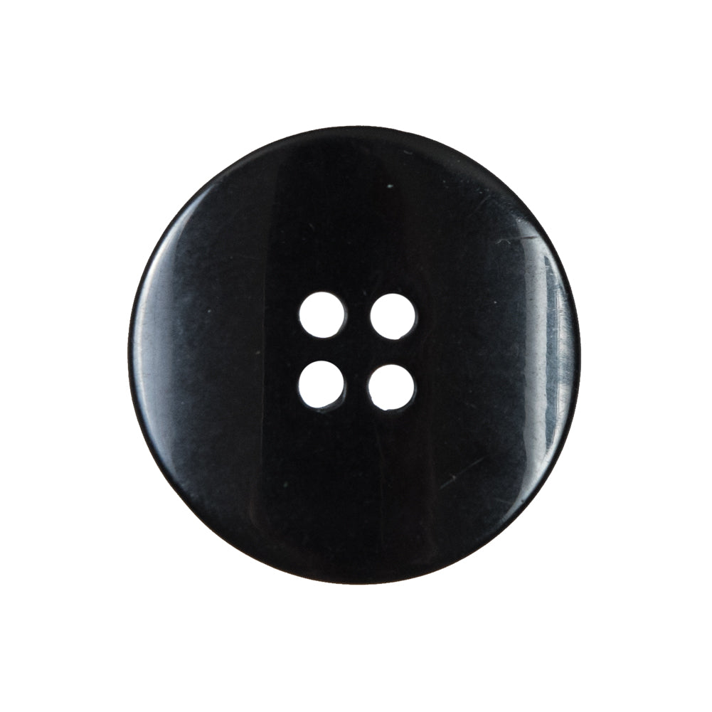 Black 4-Hole Plastic Button - 40L/25.5mm Black 4-Hole Plastic Button - 40L/25.5mm