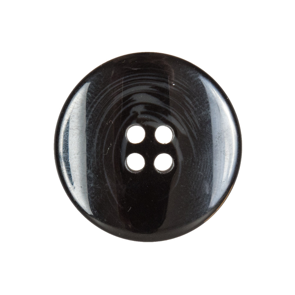 Black and Gray Plastic Button with Dipped Edges - 40L/25.5mm Detail Black and Gray Plastic Button with Dipped Edges - 40L/25.5mm Detail