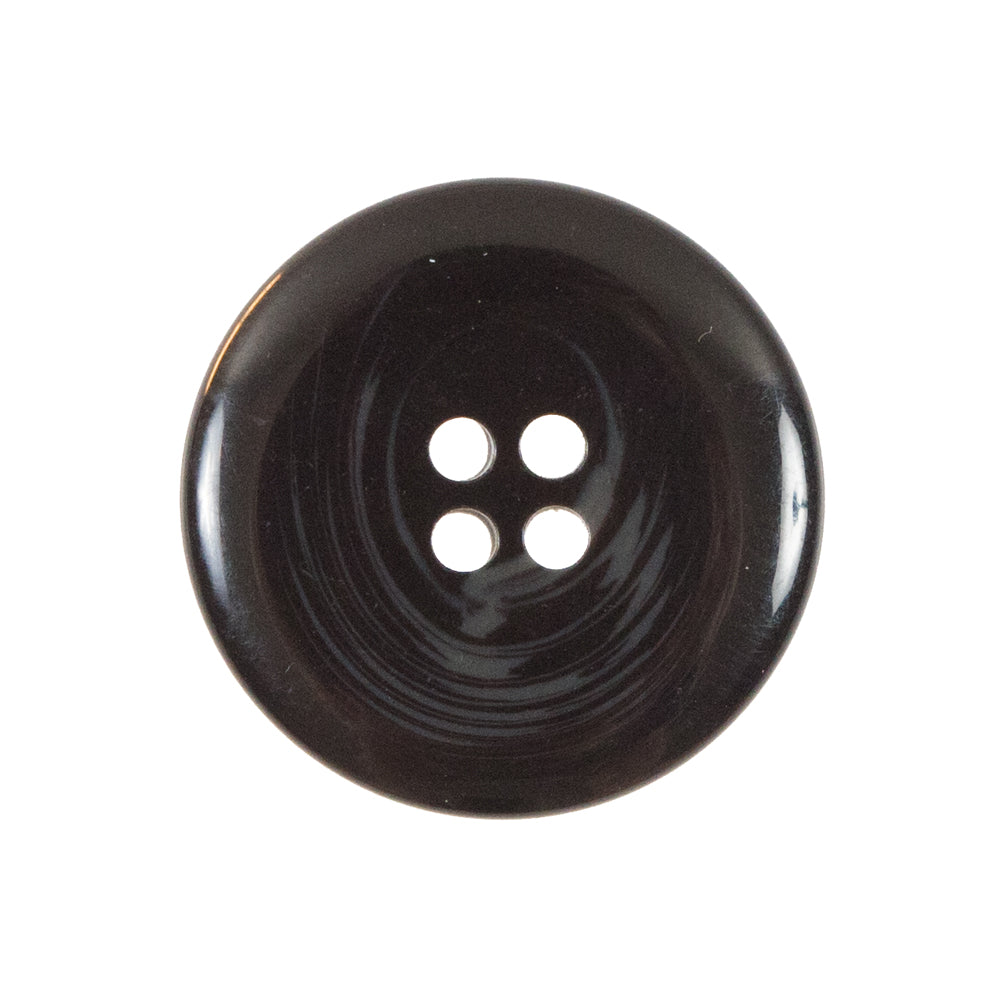 Black and Gray Plastic Button with Dipped Edges - 40L/25.5mm Black and Gray Plastic Button with Dipped Edges - 40L/25.5mm