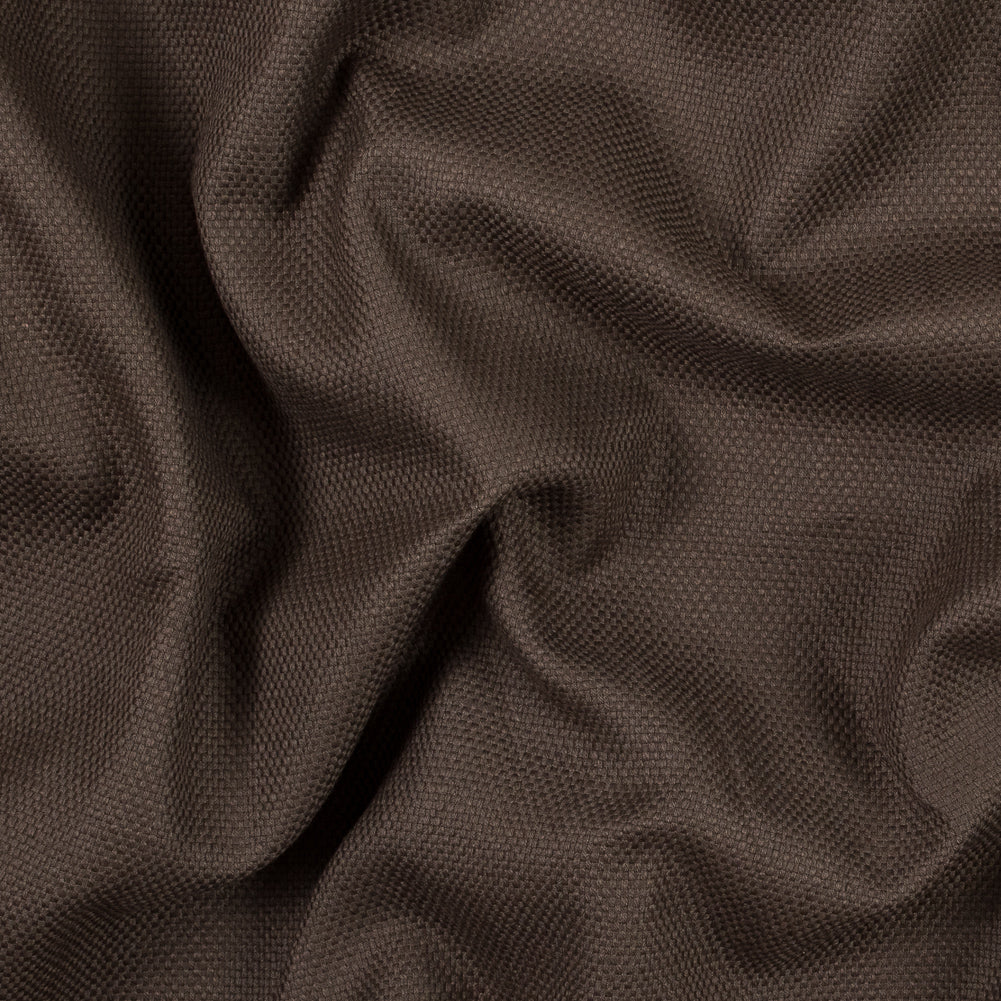 Chocolate Brown Basketwoven Cotton and Polyester Upholstery Fabric Chocolate Brown Basketwoven Cotton and Polyester Upholstery Fabric