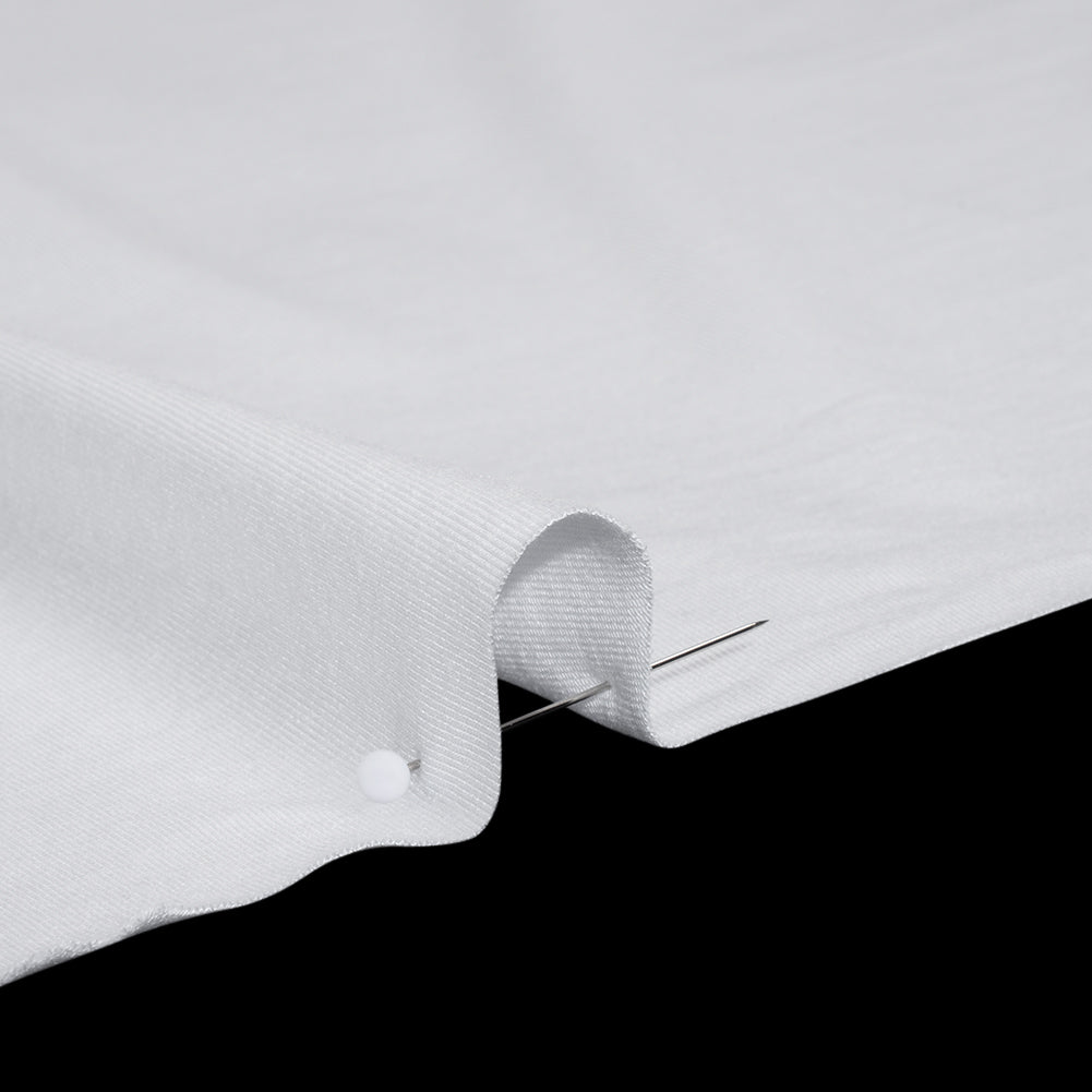 Stretch Bamboo Jersey - White - Willow Collection - Detail Stretch Bamboo Jersey - White - Willow Collection - Detail