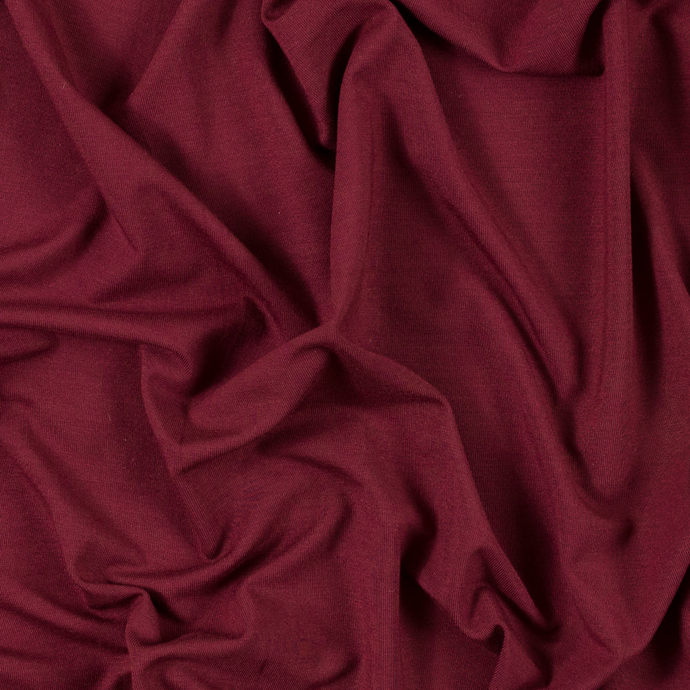 Stretch Bamboo Jersey - Wine - Willow Collection Stretch Bamboo Jersey - Wine - Willow Collection