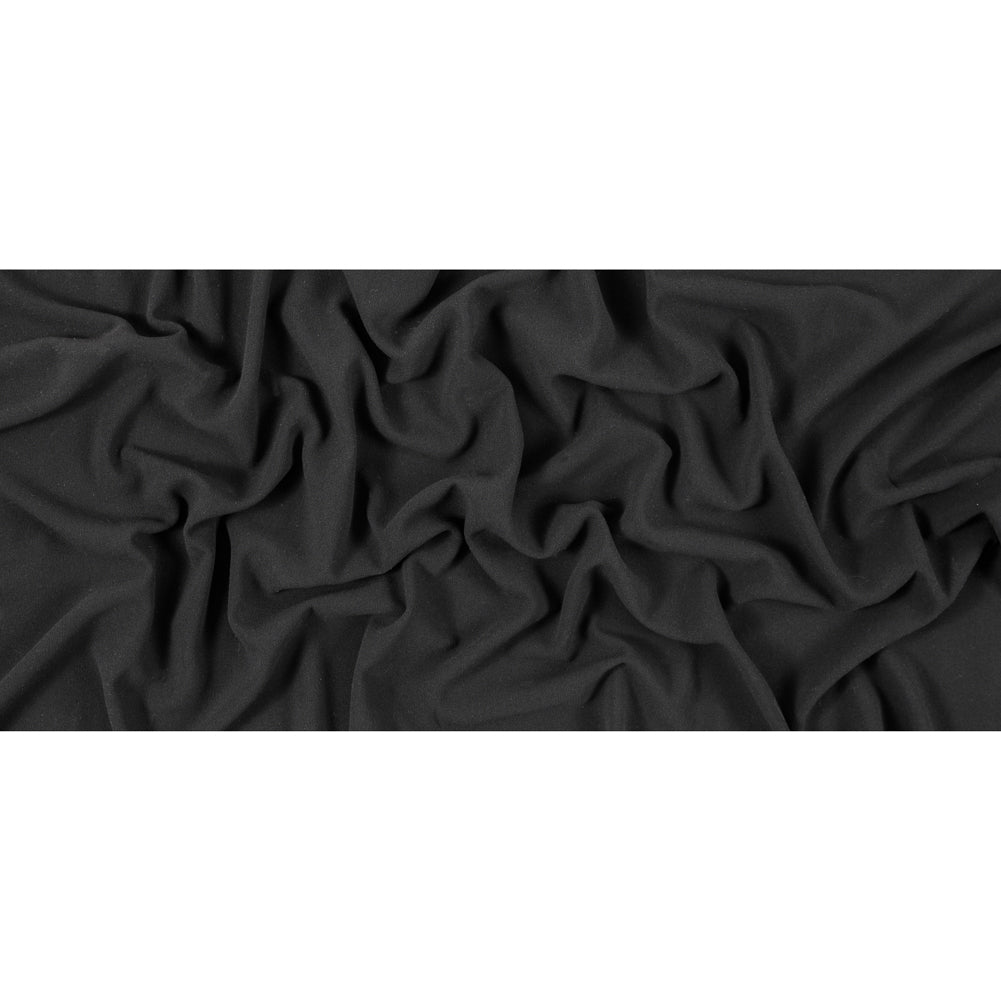 Italian Black Blended Rayon Crepe - Full Italian Black Blended Rayon Crepe - Full