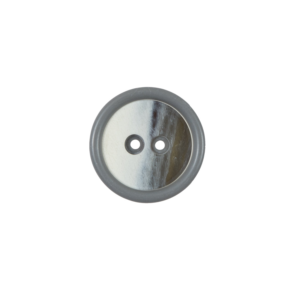 Gray 2-Hole Plastic Button - 22L/14mm Gray 2-Hole Plastic Button - 22L/14mm
