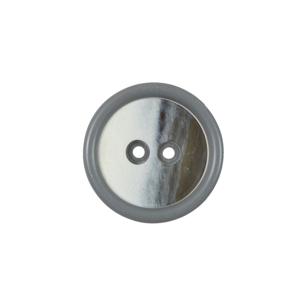 Gray, Beige and White 2-Hole Plastic Button - 33L/21mm Gray, Beige and White 2-Hole Plastic Button - 33L/21mm