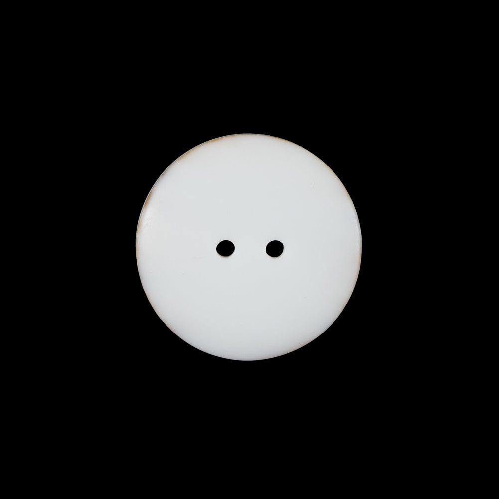 Ivory 2-Hole Plastic Button - 32L/20mm - Detail Ivory 2-Hole Plastic Button - 32L/20mm - Detail