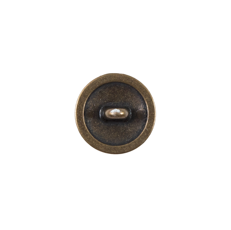 Bronze Etched Metal Button - 22L/14mm - Detail Bronze Etched Metal Button - 22L/14mm - Detail
