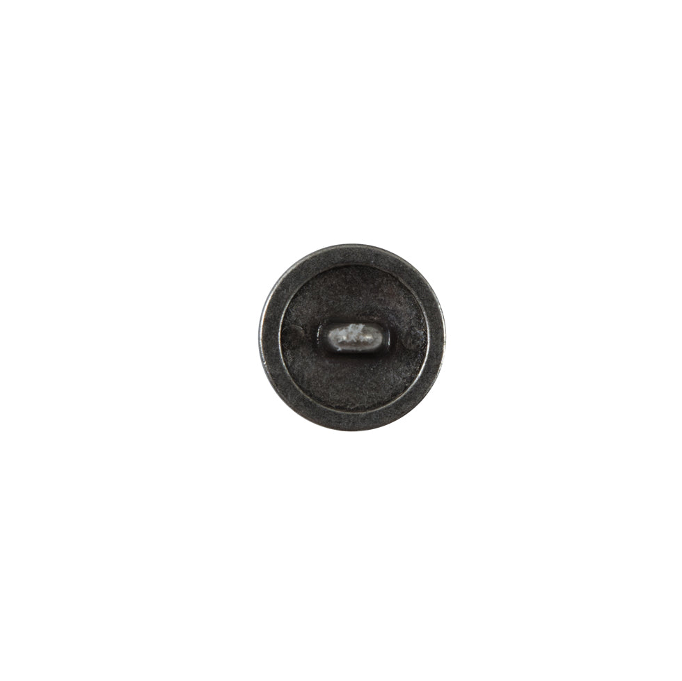 Silver Etched Metal Button - 18L/11mm - Detail Silver Etched Metal Button - 18L/11mm - Detail
