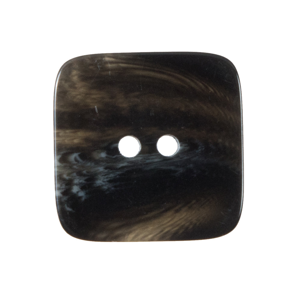 Black Square Two-Hole Plastic Button - 44L/28mm Black Square Two-Hole Plastic Button - 44L/28mm