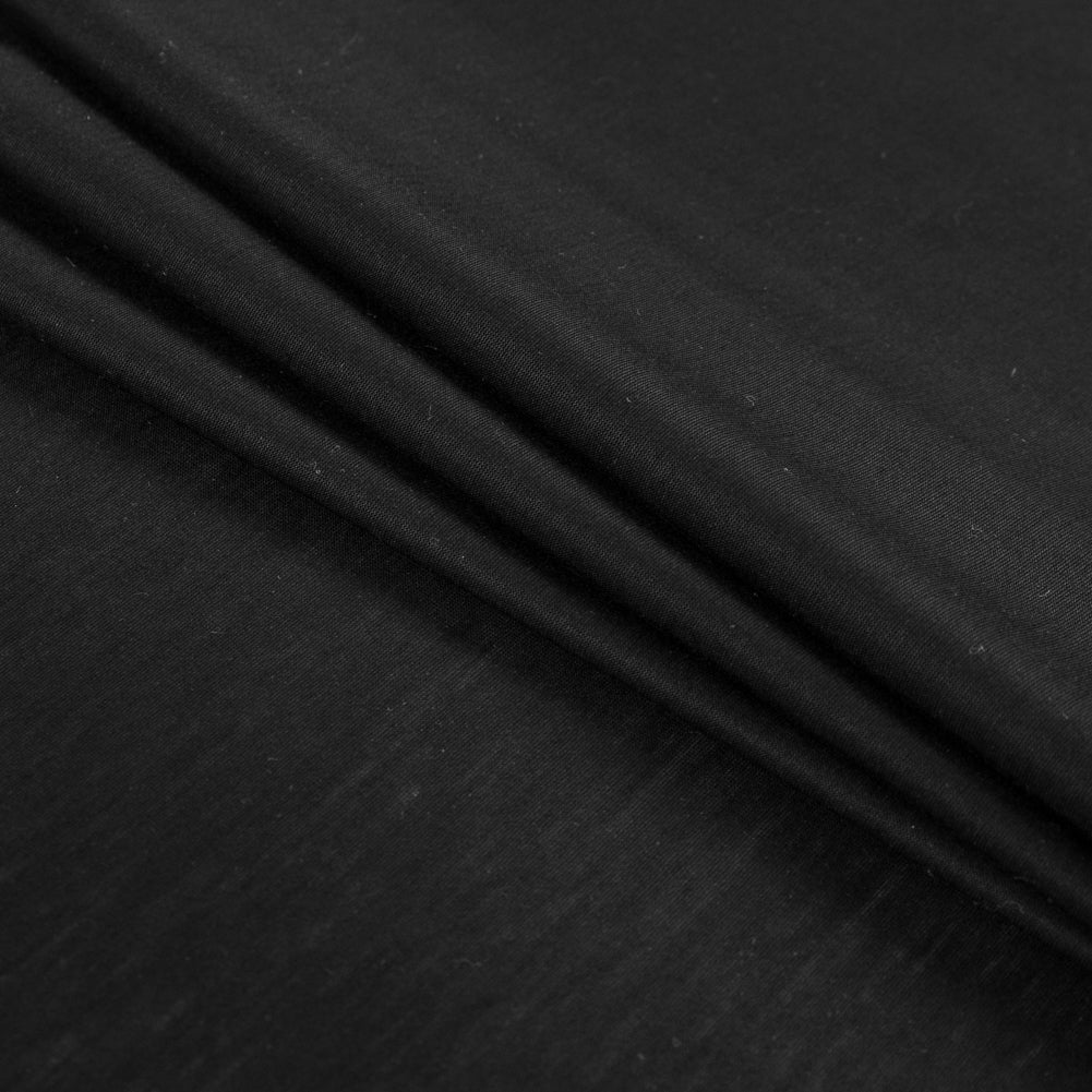 Black Sheer Rayon Jersey Folded Black Sheer Rayon Jersey Folded
