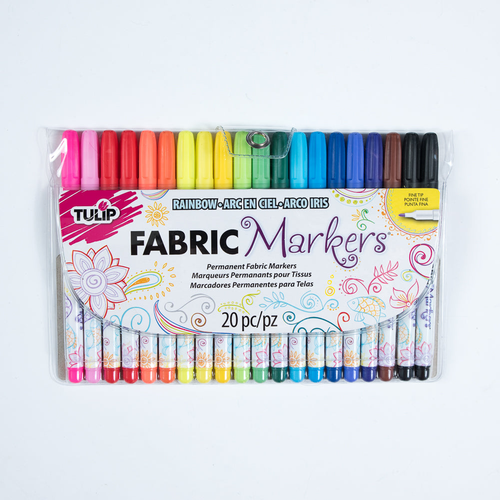 Tulip Fine Tip Fabric Markers - 20 Pack Tulip Fine Tip Fabric Markers - 20 Pack
