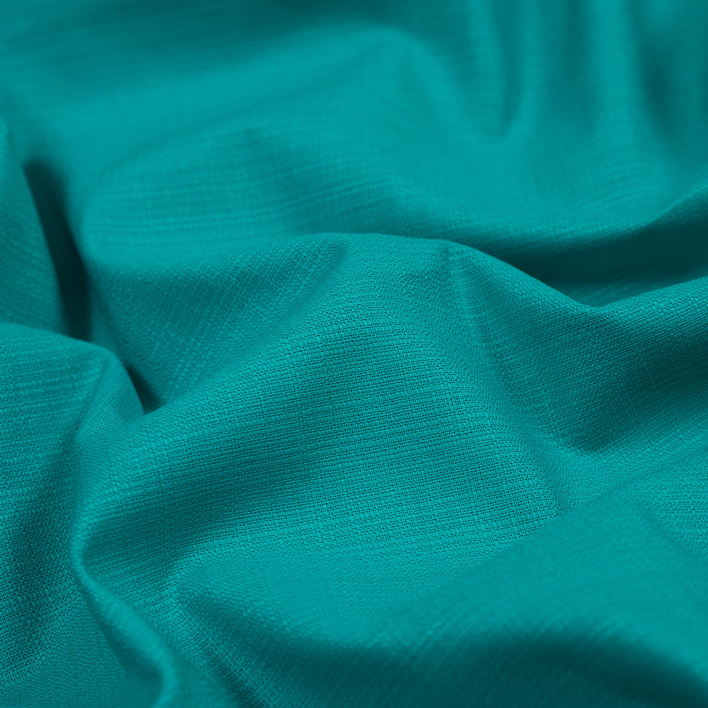 Aqua Green Cotton Woven with Give Detail Aqua Green Cotton Woven with Give Detail