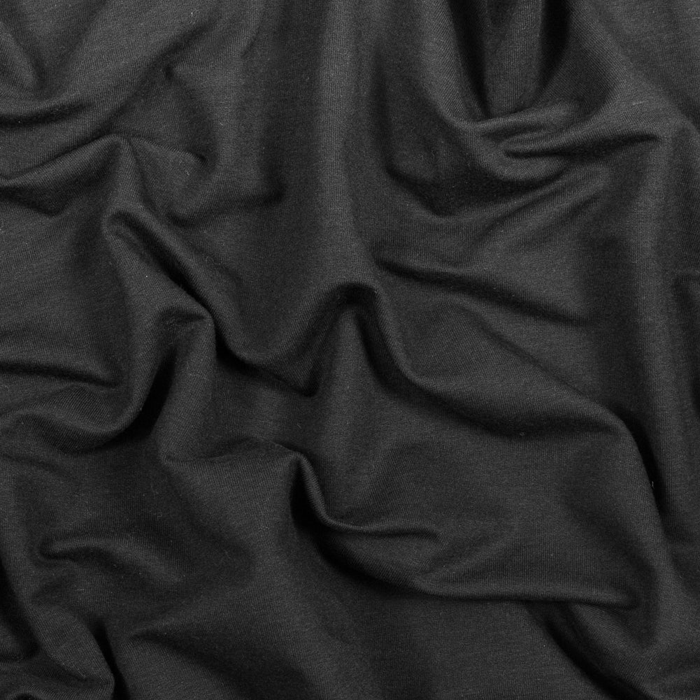 Bamboo Stretch French Terry - Black - Emei Collection Bamboo Stretch French Terry - Black - Emei Collection