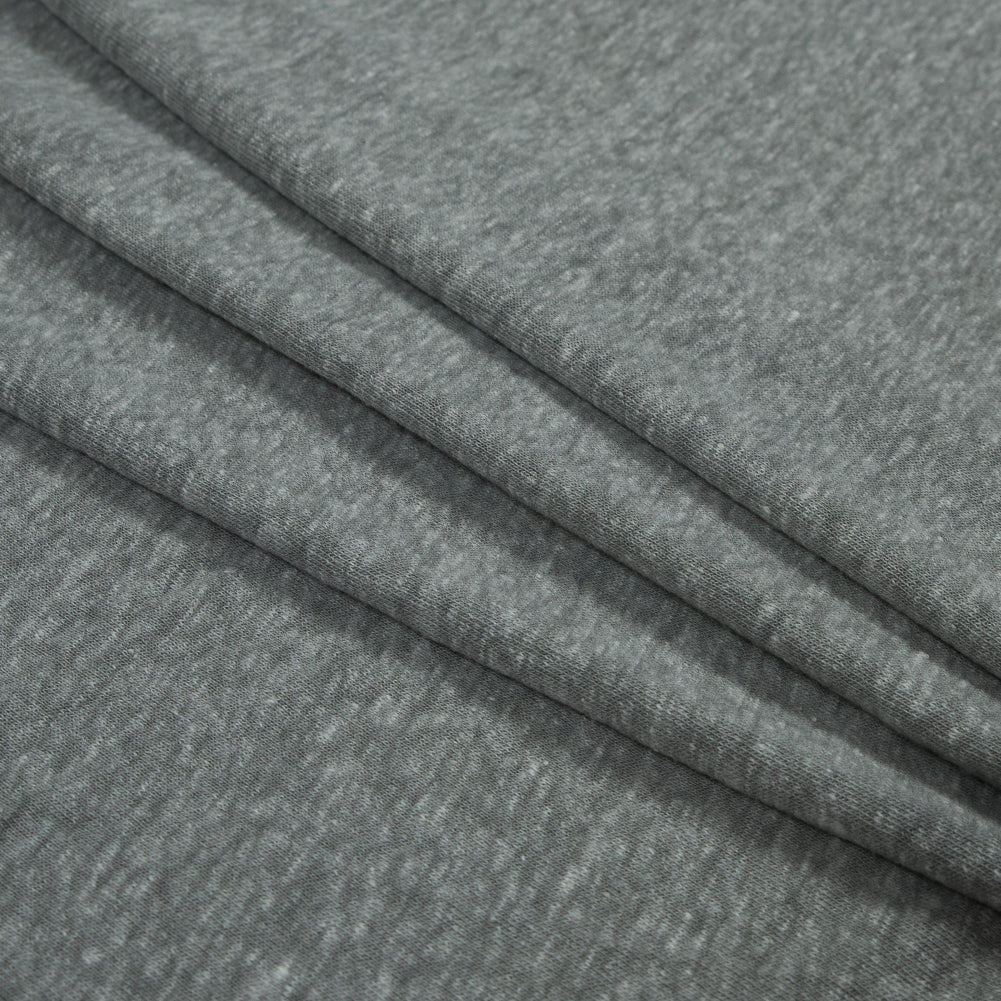 Heather Ash Linen and Polyester Knit Folded Heather Ash Linen and Polyester Knit Folded