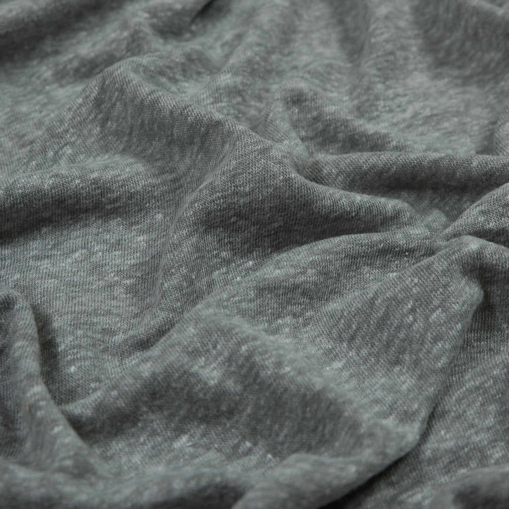 Heather Ash Linen and Polyester Knit Detail Heather Ash Linen and Polyester Knit Detail