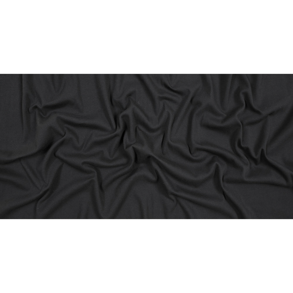 Black Cotton Rib Knit Full Black Cotton Rib Knit Full