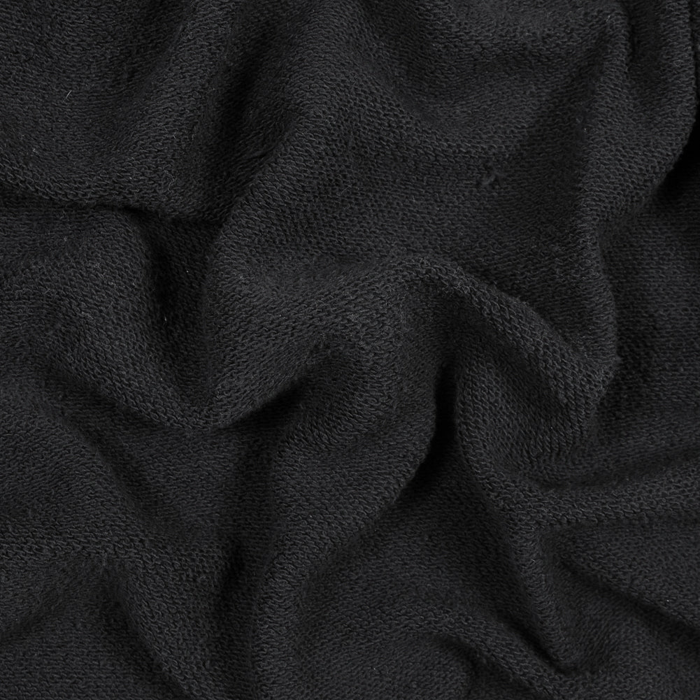 Thick Cotton French Terry - Black Thick Cotton French Terry - Black