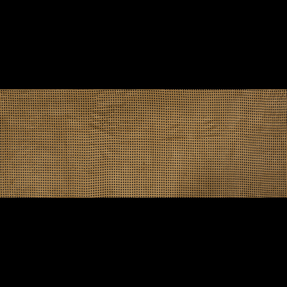 Italian Brown Square Perforated Faux Suede Folded Italian Brown Square Perforated Faux Suede Folded