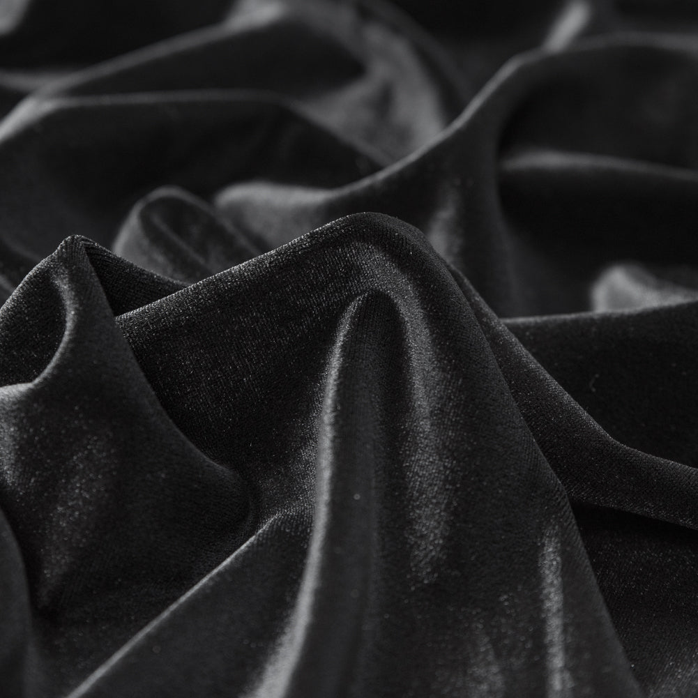 Stretch Velour - Black - Persica Collection Full Stretch Velour - Black - Persica Collection Full