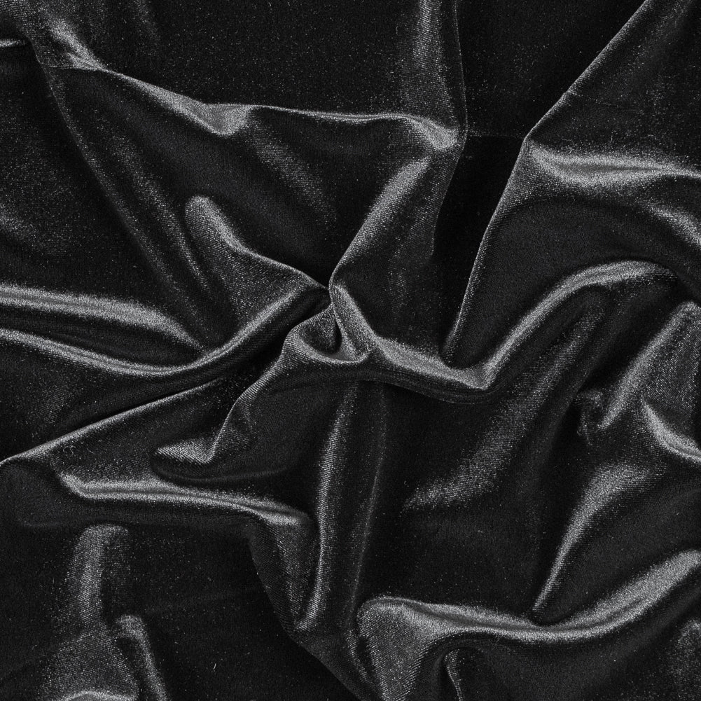 Stretch Velour - Black - Persica Collection Stretch Velour - Black - Persica Collection