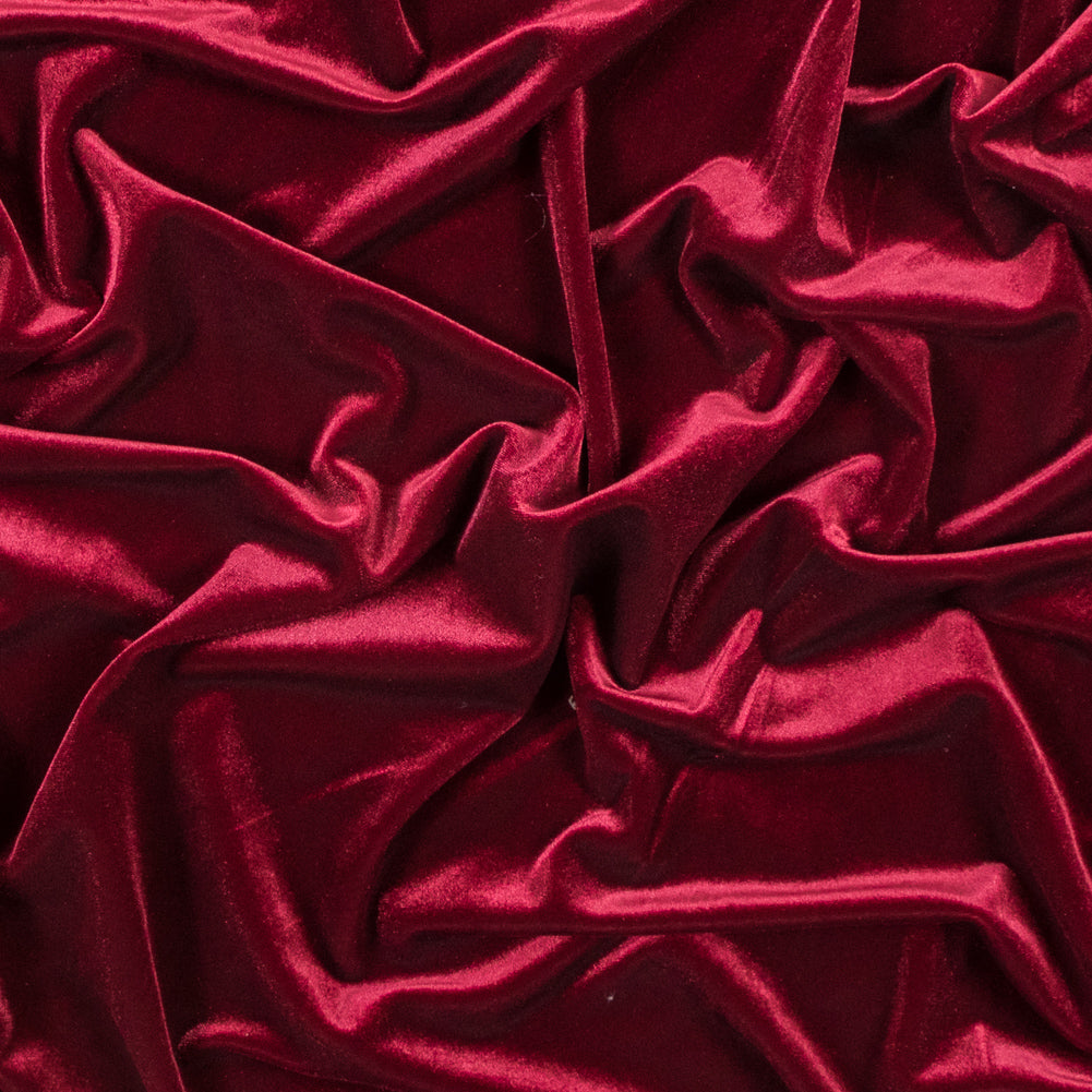 Stretch Velour - Sultan Red - Persica Collection Stretch Velour - Sultan Red - Persica Collection