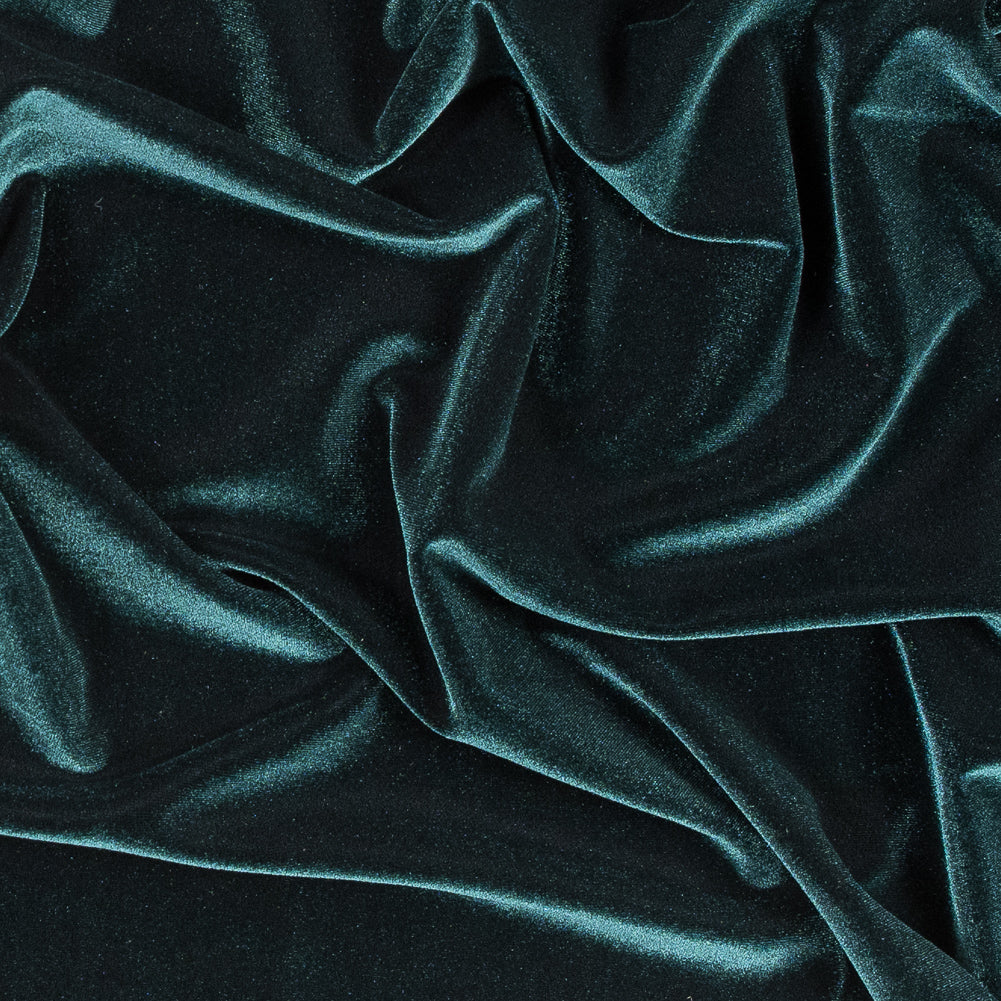 Stretch Velour - Hunter Green - Persica Collection Stretch Velour - Hunter Green - Persica Collection