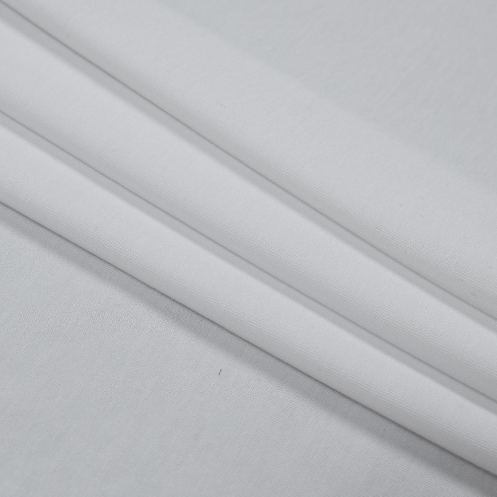 White Stretch Rayon Jersey Folded White Stretch Rayon Jersey Folded