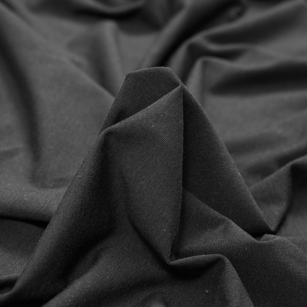Black Stretch Rayon Jersey Detail Black Stretch Rayon Jersey Detail