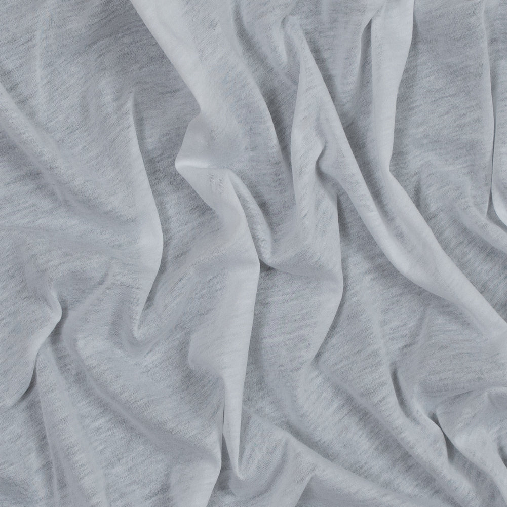 Heathered White Tissue Weight Cotton Jersey Heathered White Tissue Weight Cotton Jersey