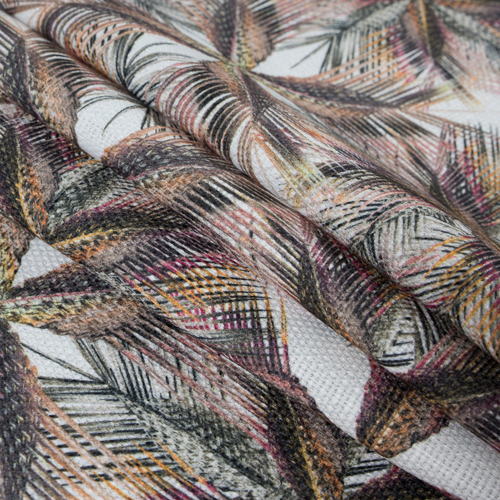 Italian Green Tropical Digitally Printed Canvas Folded Italian Green Tropical Digitally Printed Canvas Folded