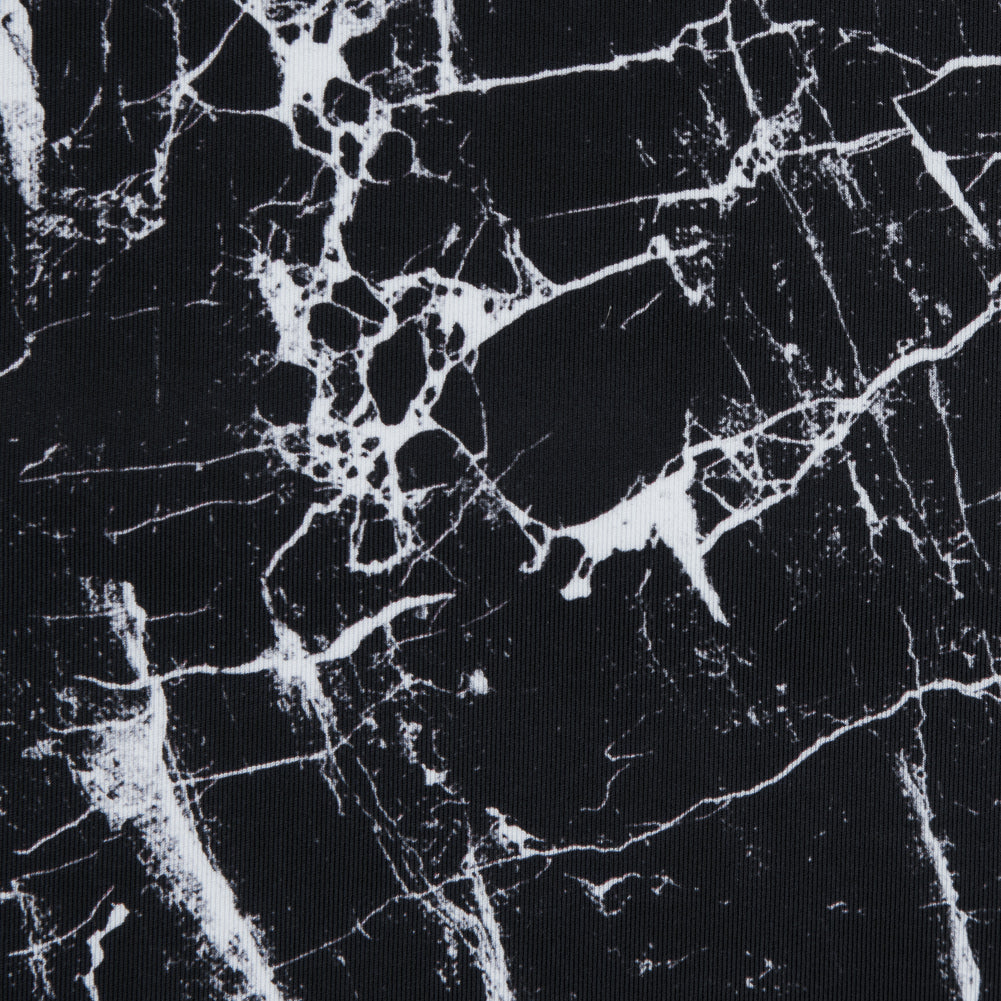 Black Marble UV Protective Compression Tricot with Aloe Vera Microcapsules - Detail Black Marble UV Protective Compression Tricot with Aloe Vera Microcapsules - Detail