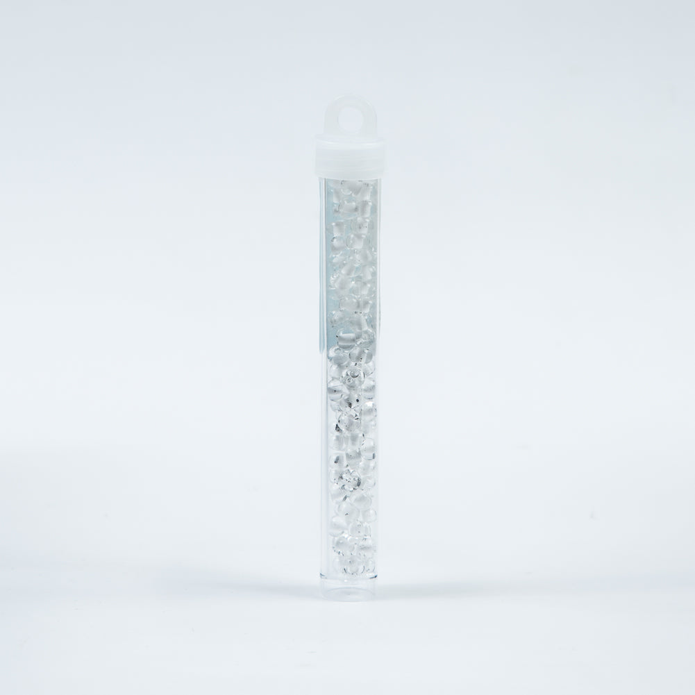 White Lined Crystal Czech Seed Beads - Size 2 Detail White Lined Crystal Czech Seed Beads - Size 2 Detail