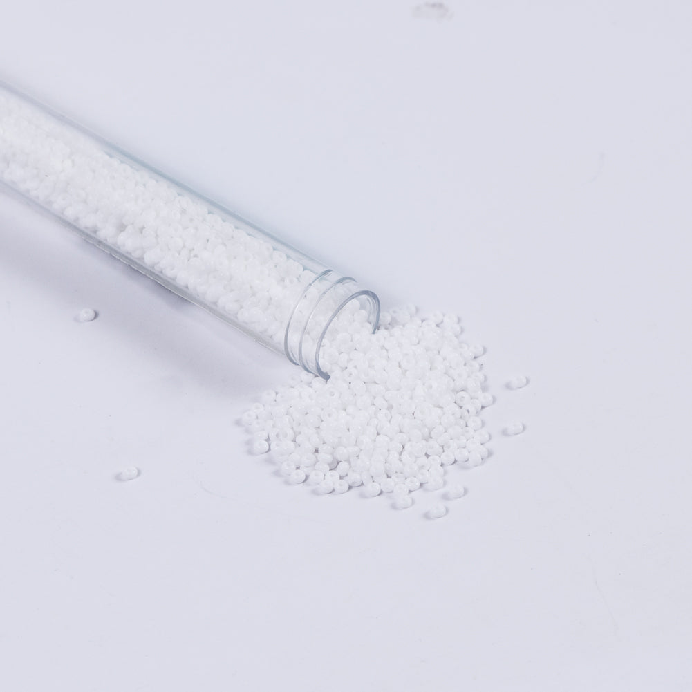 White Opaque Czech Seed Beads - Size 10 White Opaque Czech Seed Beads - Size 10