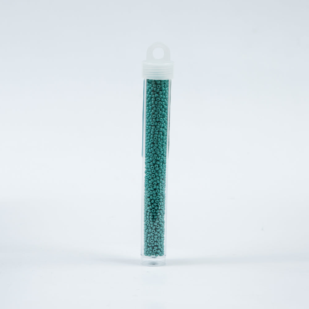 Turquoise Opaque Czech Seed Beads - Size 10 - Detail Turquoise Opaque Czech Seed Beads - Size 10 - Detail