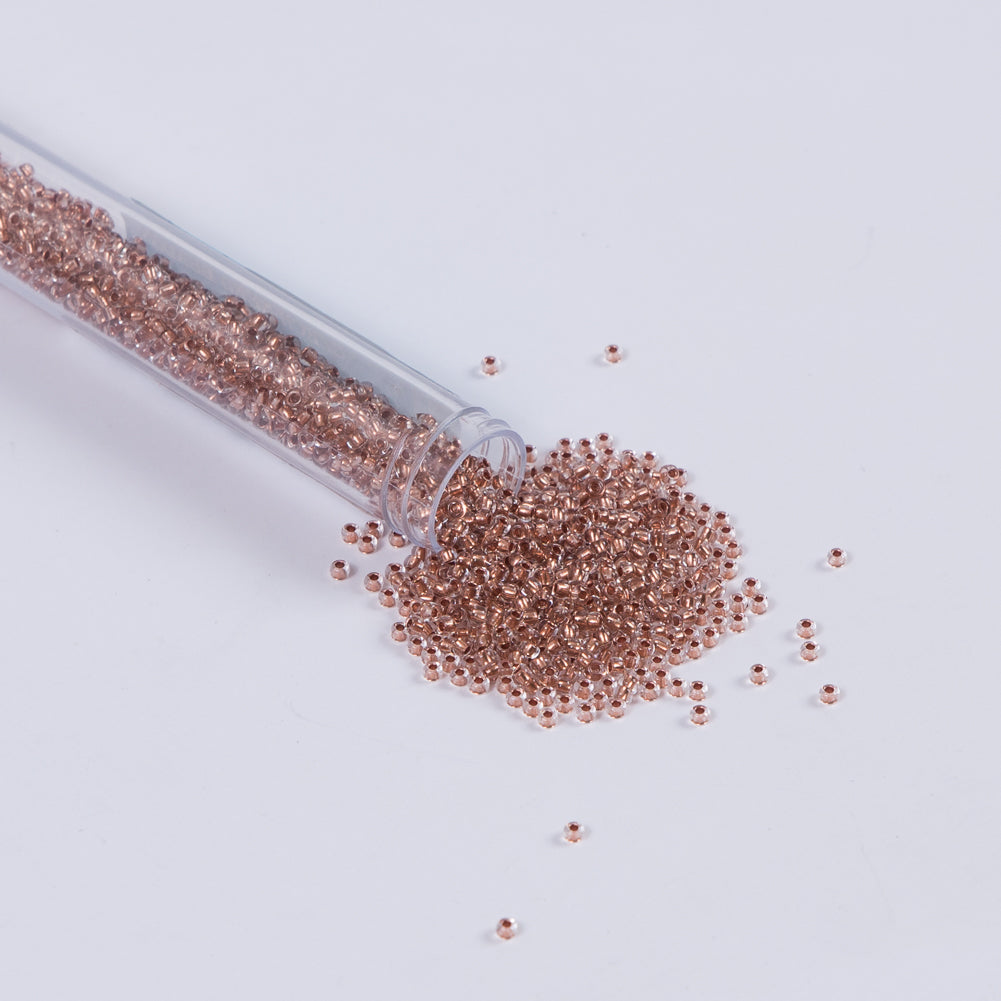 Copper Lined Clear Czech Seed Beads - Size 10 Copper Lined Clear Czech Seed Beads - Size 10