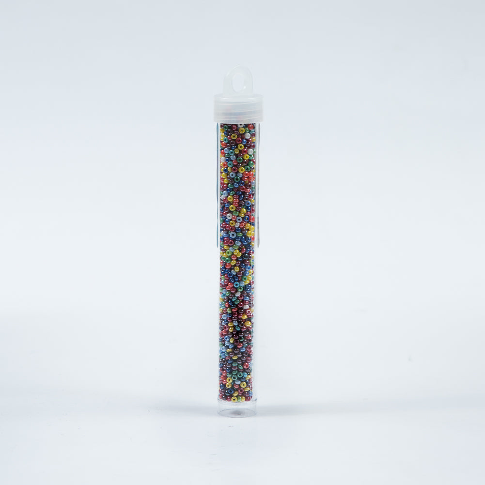 Lustrous Multicolor Czech Seed Beads - Size 10 Detail Lustrous Multicolor Czech Seed Beads - Size 10 Detail